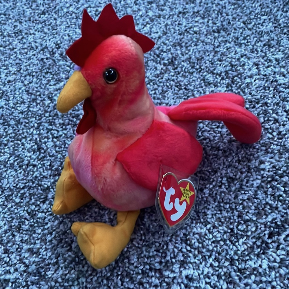 Strut the Rooster 1996 Beanie Baby Mint Condition - Picture 1 of 6